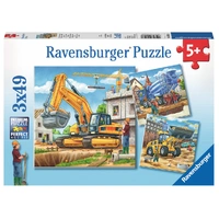 Ravensburger Construction Vehicle 3x49pc Jigsaw Puzzle
