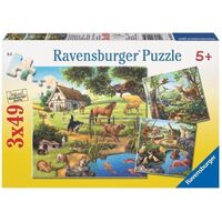 Ravensburger - 3x49pc Forest Zoo & Pets Jigsaw Puzzle 09265-9