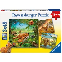 Ravensburger Animals of the Earth 3x49pc Jigsaw Puzzle