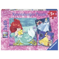 Ravensburger - 3x49pc Disney Princesses Adventure Jigsaw Puzzle 09350-2