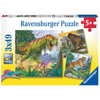Ravensburger 3x49pc Primeval Ruler Jigsaw Puzzle
