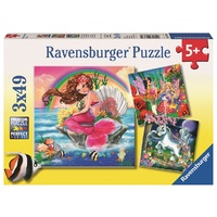 Ravensburger - 3x49pc Mythical Creatures Jigsaw Puzzle 09367-0