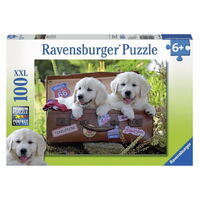 Ravensburger - 100pc Travelling Puppies Jigsaw Puzzle 10538-0