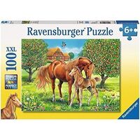 Ravensburger - 100pc Horses in the Field Jigsaw Puzzle 10577-9