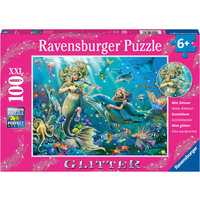 Ravensburger - 100pc Underwater Beauties GLITTER Jigsaw Puzzle 12872-3