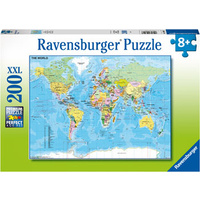 Ravensburger - 200pc Map of the World Jigsaw Puzzle 12890-7