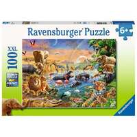 Ravensburger - 100pc Savannah Jungle Waterhole Jigsaw Puzzle 12910-2