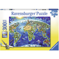 Ravensburger 300pc World Landmarks Map Jigsaw Puzzle