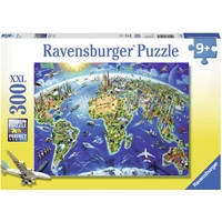Ravensburger World Landmarks Map 300pc Jigsaw Puzzle