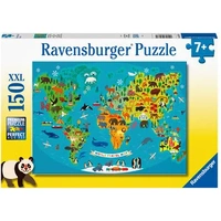 Ravensburger Animal World Map 150pc Jigsaw Puzzle