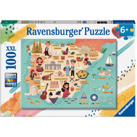 Ravensburger 100pc Map of Spain and Portugal Jigsaw Puzzle