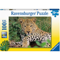 Ravensburger 100pc Lounging Leopard Jigsaw Puzzle