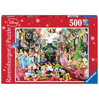 Ravensburger - 500pc Disney Christmas Train Jigsaw Puzzle 14739-7