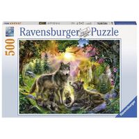 Ravensburger - 500pc Wolf Family in Sunshine Jigsaw Puzzle 14745-8