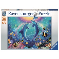 Ravensburger - 500pc Dancing Dolphins Jigsaw Puzzle 14811-0