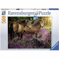 Ravensburger - 500pc Ponies in the Flowers Jigsaw Puzzle 14813-4