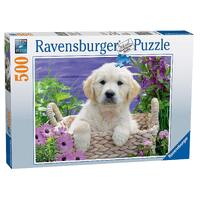 Ravensburger - 500pc Sweet Golden Retriever Jigsaw Puzzle 14829-5