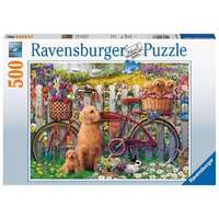 Ravensburger - 500pc Cute Dogs in the Garden Jigsaw Puzzle 15036-6