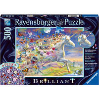 Ravensburger - 500pc Unicorn and Butterflies Jigsaw Puzzle 15046-5