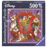 Ravensburger - 500pc Disney The Seven Dwarfs Squar Jigsaw Puzzle 15202-5