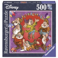 Ravensburger - 500pc Disney The Seven Dwarfs Squar Jigsaw Puzzle 15202-5