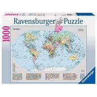 Ravensburger - 1000pc Political World Map Jigsaw Puzzle 15652-8