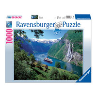 Ravensburger - 1000pc Norwegian Fjord Jigsaw Puzzle 15804-1