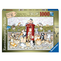 Ravensburger Crazy Cats Lots in the Post 1000pc Jigsaw Puzzle