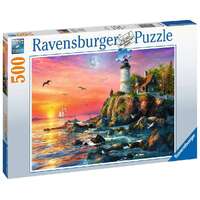 Ravensburger - 500pc Lighthouse at Sunset Jigsaw Puzzle 16581-0