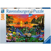 Ravensburger - 500pc Turtle in the Reef Jigsaw Puzzle 16590-2