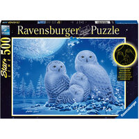 Ravensburger 500pc Owls in the Moonlight Starline Jigsaw Puzzle