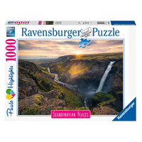 Ravensburger - 1000pc Haifoss Waterfall Iceland Jigsaw Puzzle 16738-8