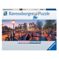 Ravensburger - 1000pc Evening in Amsterdam Jigsaw Puzzle 16752-4