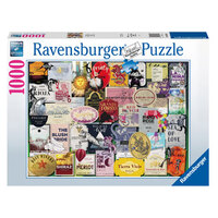 Ravensburger - 1000pc Wine Labels Jigsaw Puzzle 16811-8