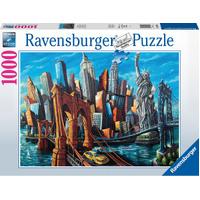 Ravensburger - 1000pc Welcome to New York Jigsaw Puzzle 16812-5