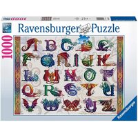 Ravensburger - 1000pc Dragon Alphabet Jigsaw Puzzle 16814-9