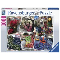 Ravensburger - 1000pc NYC Flower Flash Jigsaw Puzzle 16819-4