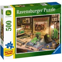 Ravensburger 500pc WT John Deere Work Desk LF Jigsaw Puzzle