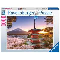 Ravensburger Mount Fuji Cherry Blossom View 1000pc Jigsaw Puzzle