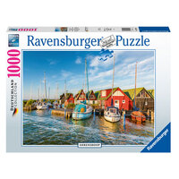 Ravensburger 1000pc Colourful Harbourside, Germany Jigsaw Puzzle