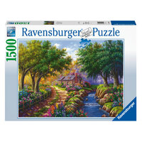 Ravensburger Cottage by the River 1500pc Jigsaw Puzzle