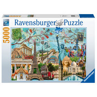 Ravensburger 5000pc Big City Collage Jigsaw Puzzle