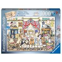 Ravensburger CrazyCats Afternoon Tea Tiddles 1000pc Jigsaw Puzzle