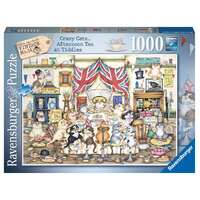 Ravensburger 1000pc CrazyCats Afternoon Tea Tiddles Jigsaw Puzzle