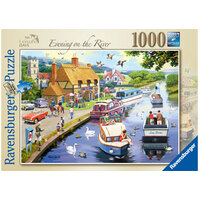 Ravensburger Leisure Days No7  Evening on River 1000pc Jigsaw Puzzle