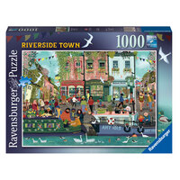 Ravensburger Riverside Town 1000pc Jigsaw Puzzle