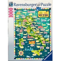 Ravensburger Map of Italy Wines 1000pc Jigsaw Puzzle
