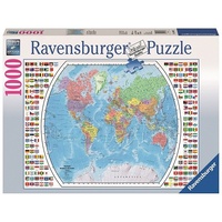 Ravensburger - 1000pc Political World Map Jigsaw Puzzle 19633-3