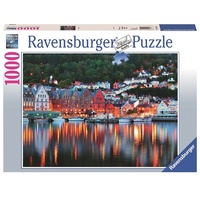 Ravensburger - 1000pc Bergen Norwegian Jigsaw Puzzle 19715-6