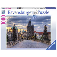 Ravensburger - 1000pc Across Charles Bridge at Dawn Jigsaw Puzzle 19738-5